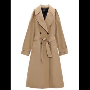 ❌SOLD❌ZARA Belted technical trench coat